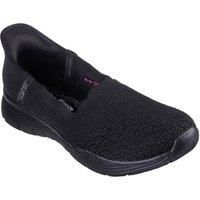 Skechers Women/'s Seager Believe IT Sneaker, Black, 3 UK