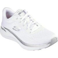 Skechers Women/'s Arch FIT 2.0 Glow The Distance Sneaker, White, 8 UK