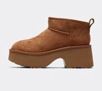 Ugg Womens Classic Ultra Mini New Heights Boot - Brown - Size 6