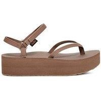 Teva Women/'s Flatform Sandal Slim Sport, Caribou, 6 UK