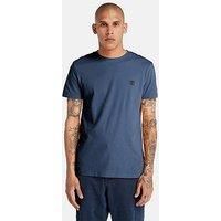 Timberland Men/'s Slim Fit Embroidered Logo T-Shirt, Blue, XXL