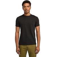 Timberland Men/'s Slim Fit Embroidered Logo T-Shirt, Black, XL