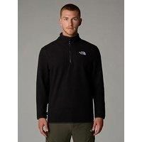 The North Face Men/'s 100 Glacier 1/4 Zip Sweatshirt, Tnf Black/Npf, M