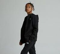 The North Face Junior On the Trail Woven Full Zip Hoodie - Black - Size L/B