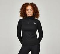The North Face Women/'s Flex 1/4 Zip Slim T-Shirt TNF Black S