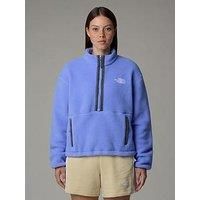 The North Face Women/'s Fleeski 1/4 Zip Sweatshirt, Virtual Blue, XS