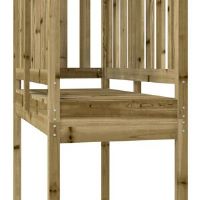 Freeport Park Felker Climbing Frame Grey Brown 214cm H X 52.5cm W X 110.5cm D