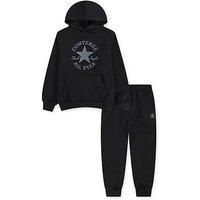 Converse Junior Boys Dissected Chuck Hoodie And Jogger Set - Black