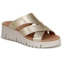 Vionic Women/'s Sandals Uptown Sunset with Arch Support Gold UK 7 Wide Fit