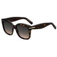 Boss Oversized Acetate Frame Sunglasses - Brown