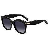 Boss Oversized Acetate Frame Sunglasses - Black