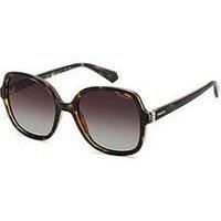 POLAROID Women/'s PLD 4177/S/X Sunglasses, Havana, 55/19/145