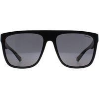 Polaroid Men's Square Matte Black Grey Polarized PLD 2162/S