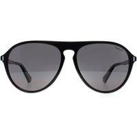 Polaroid Men's Aviator Black Grey Polarized PLD 6225/S