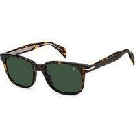 Eyewear By David Beckham Eyewear By David Beckham Green Acetate Rectangular Sunglasses