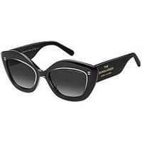 Marc Jacobs MARC 800/S TRANSPARENT BLACK/GREY SHADED 52/18/140 women Sunglasses