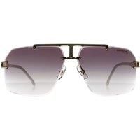 Rimless Gold Ivory Gold Mirror on Burgundy Gradient 1054/S