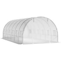 Dakota Fields Aswini 20 Ft W x 9 Ft D Hobby Greenhouse Green