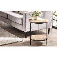 Borough Wharf Scioli Frame End Table Sonoma Oak 56cm H X 45cm W X 45cm D