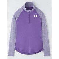 Under Armour Girls Training Tech Graphic 1/2 Zip - Purple
