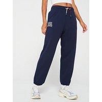 Under Armour Womens Training Icon Heavyweight Terry Oversized Pants - Navy