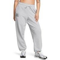 Under Armour Womens Training Icon Heavyweight Terry Oversized Pants - Grey