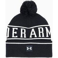 Under Armour Mens Training Halftime Pom Beanie Hat - Black