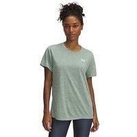 Under Armour Womens UA Tech Twist Short Sleeve Silica Green 10