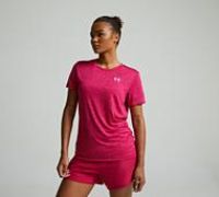 Under Armour Womens UA Tech Twist Short Sleeve Shaded Fushia 10