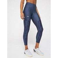 Under Armour Womens Training Tech Print Panel Ankle Tights - Grey