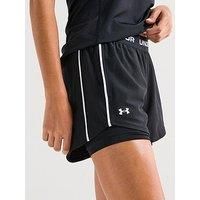 Under Armour Women/'s Tech Play Up 2in1 Shorts Shorts Black/Black/White