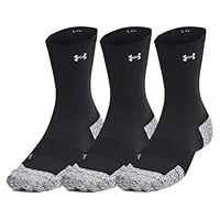 Under Armour Unisex/'s UA AD Run Cushion 3pk Crew Socks, White, One Size