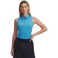 Under Armour Womens Golf Playoff Sl Polo T-Shirt - Ether Blue