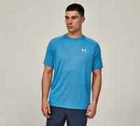 Under Armour - Mens Tech Textured Short Sleeve T-Shirt, Color Ether Blue (452), Size: Large