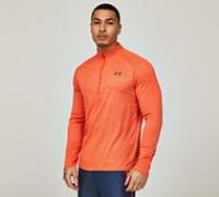 Under Armour Mens Training Tech Textured 1/2 Zip Top - Red
