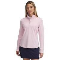 Under Armour Womens Golf Playoff 1/4 Zip - Prime Pink