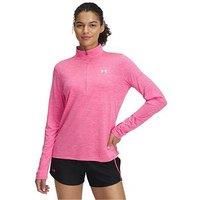 Under Armour Womens Training Tech Twist 1/2 Zip Top - Pink