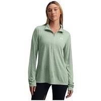 Under Armour Womens Tech Half Zip Top Silicia Green S