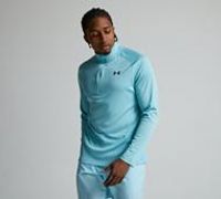 Under Armour Mens Training Tech Textured 1/2 Zip Top - Blue