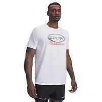 Under Armour Men/'s Project Rock Iron Short Sleeve T Shirt, (100) White / / Black, 3XL