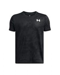 Under Armour Boys/' Tech Vent Jacquard Short Sleeve, Comfortable Sports T-Shirt with Breathable Fabric, Training Top for Athletics and Workouts Black