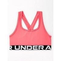 Under Armour Girls/' Crossback Bra, Comfortable Sports Bra with HeatGear® Fabric, Fast-Drying Workout and Training Bra
