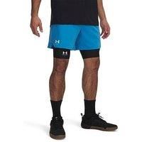 Under Armour Mens UA Vanish Woven 6 Shorts Ether Blue/White XL