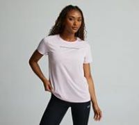 Under Armour Womens HBR Short Sleeved T-Shirt - Pink - Size M