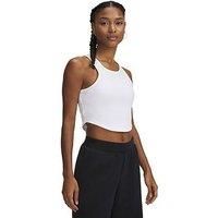 Under Armour Rival Rib Sleeveless T-Shirt S White/White