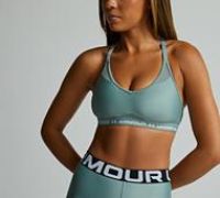 Under Armour Womens UA Crossback Low Sports Bra - Green - Size M