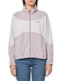 Under Armour Women/'s Rival Woven Jacket, (009) Gray Dawn / Gray Matter / Black, S