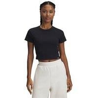 Under Armour Womens Training Rival Rib Baby T-Shirt - Black
