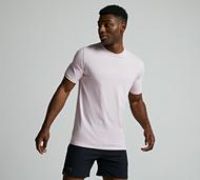 Under Armour Mens UA Left Chest Logo Short Sleeve Prime Pink L