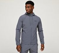 Under Armour Mens Strtch Windbrkr Castlerock/black XL